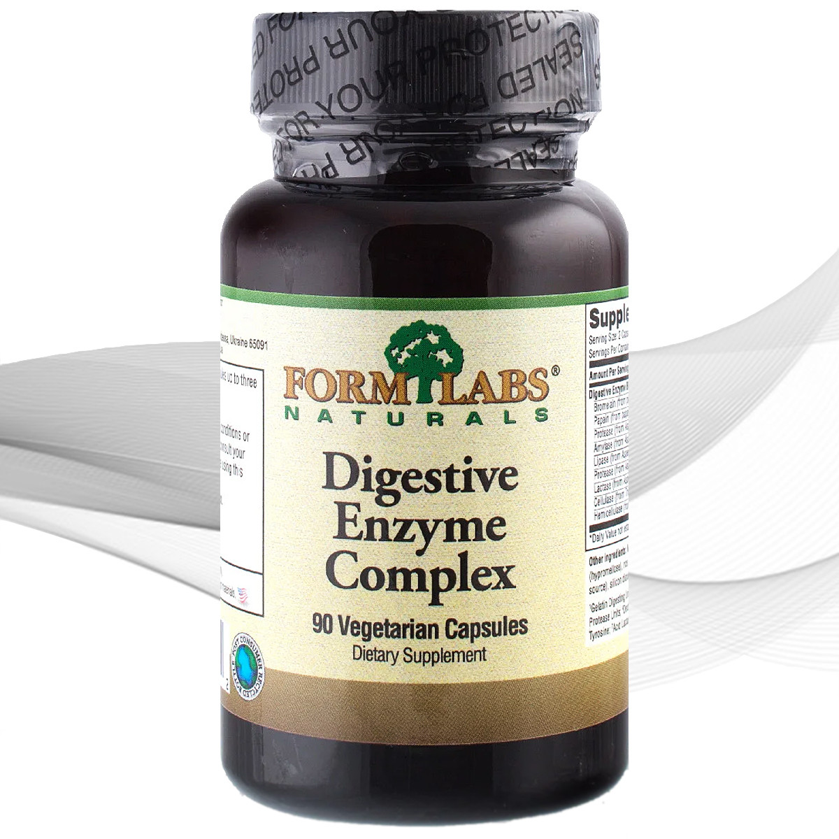 Харчові волокна FORM LABS Naturals Enzyme complex 90 cap