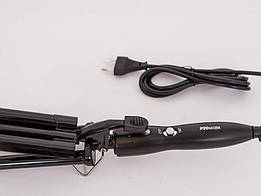 Плойка потрійна професійна pro mozer mz-6621
