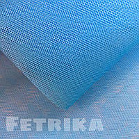 Фатін жорсткий блакитний, сітка фатінова