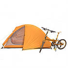 Намет Naturehike Cycling II (2-місний) 20D silicone + footprint (Spider II) NH18A180-Orange D, фото 6