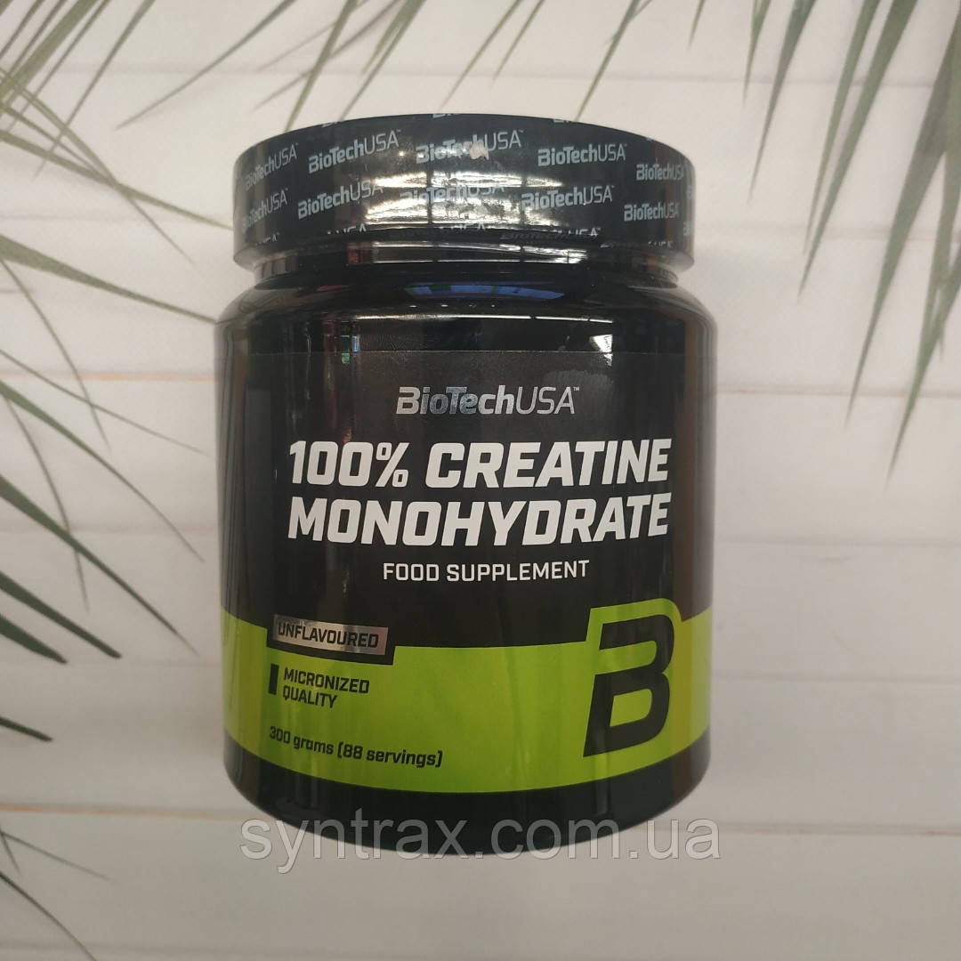 100% Creatine Monohydrate BioTech USA 300 грамів