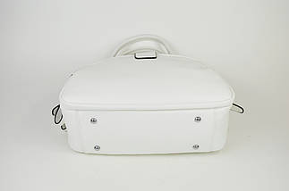 Сумка-скаквояж напівкругла Polina&Eiterou 2023 Біла, фото 3