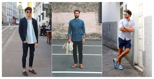 Стильні поєднання чоловічі мокасин Кращі поєднання мокасин і одягу