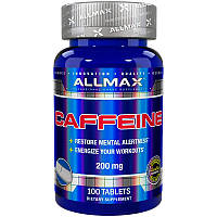 ALLMAX Nutrition, Кофеин, 200 мг, 100 таблеток