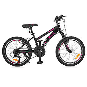 Гірський Велосипед 20 Д. G20VEGA A20.2 чорно-рожевий