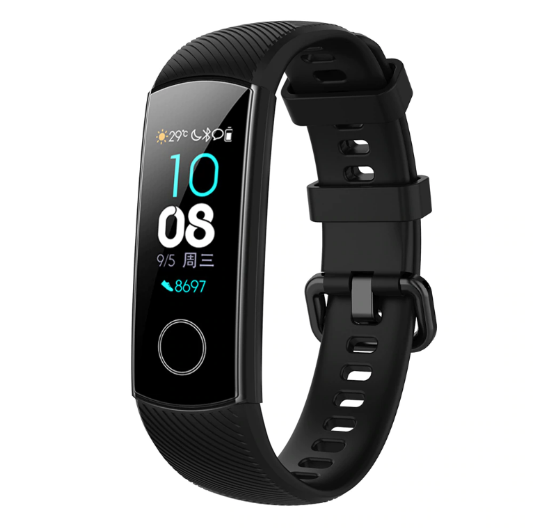 Силіконовий ремінець Primo для фітнес-браслета Huawei Honor Band 4 / 5 - Black