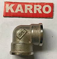 Колено 1/2" В/В Karro (никель )