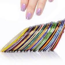 Смужки для дизайну нігтів в асортименті