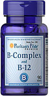 B-Complex and B-12 Puritan's Pride, 90 таблеток