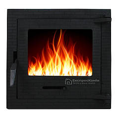 Дверцята для каміна "Замкова" 400х400 мм 14,6 кг Дверцята для каміна печі барбекю