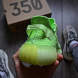 Жіночі кросівки Adidas Yeezy Boost 350 V2 Green Fluorescent Київ, фото 3