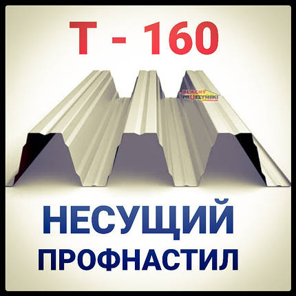 Профнастил Pruszynski Т 160 У оцинкований товщина 1,25 мм, фото 1