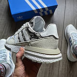 Кросівки чоловічі Adidas ZX 500 rm White Camo Топ якість Київ, фото 3