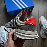 Кросівки чоловічі Adidas ZX 500 rm Grey Four  Топ якість Київ, фото 4