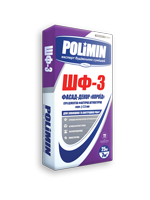 Біла фактурна штукатурка біле зерно 2,5 мм ШФ-3 ФАСАД-ДЕКОР роїд, біла Polimin 25 кг