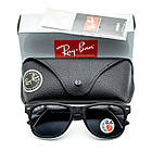 Окуляри Ray Ban Wayfarer Polarized чорні матові, фото 7