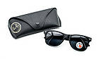 Окуляри Ray Ban Wayfarer Polarized чорні матові, фото 6
