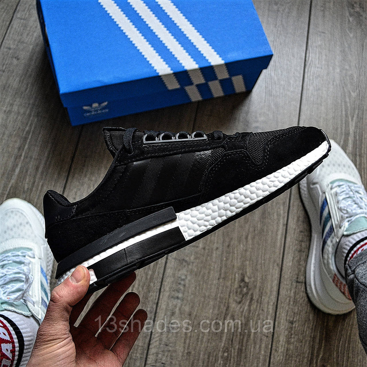 Кросівки чоловічі Adidas ZX 500 rm Core Black Топ якість Київ