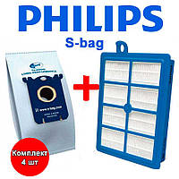 Фильтр и комплект мешков S-BAG для пылесоса Philips - запчасти для пылесосов