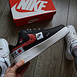 Кросівки чоловічі Nike Air Force1 07 Just Do It Pack Black Топ якість Київ, фото 4