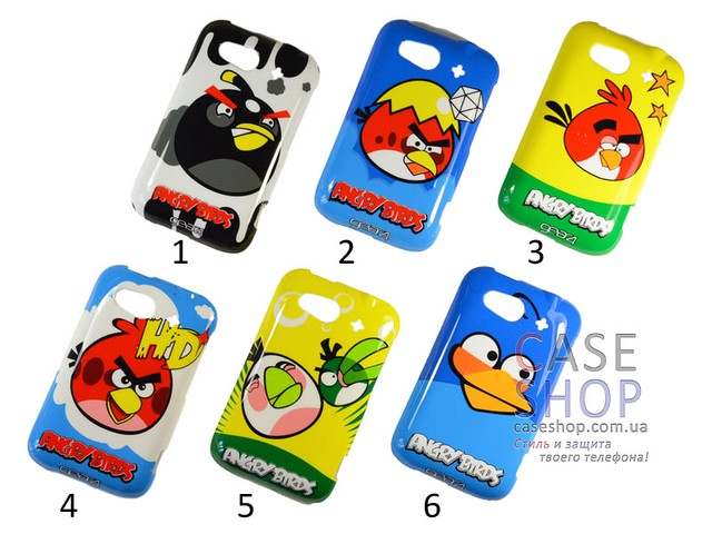 Пластиковый чехол Angry Birds для HTC Wildfire S (a510e) - фото 1 - id-p3016312