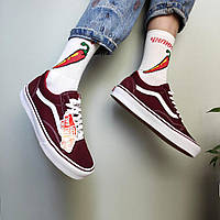 Кеды мужские Vans 30029 Бордовые