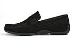 Чорні перфоровані замшеві мокасини взуття великих розмірів Rosso Avangard ETHEREAL Black Vel Perf BS, фото 3