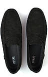 Чорні перфоровані замшеві мокасини взуття великих розмірів Rosso Avangard ETHEREAL Black Vel Perf BS, фото 9