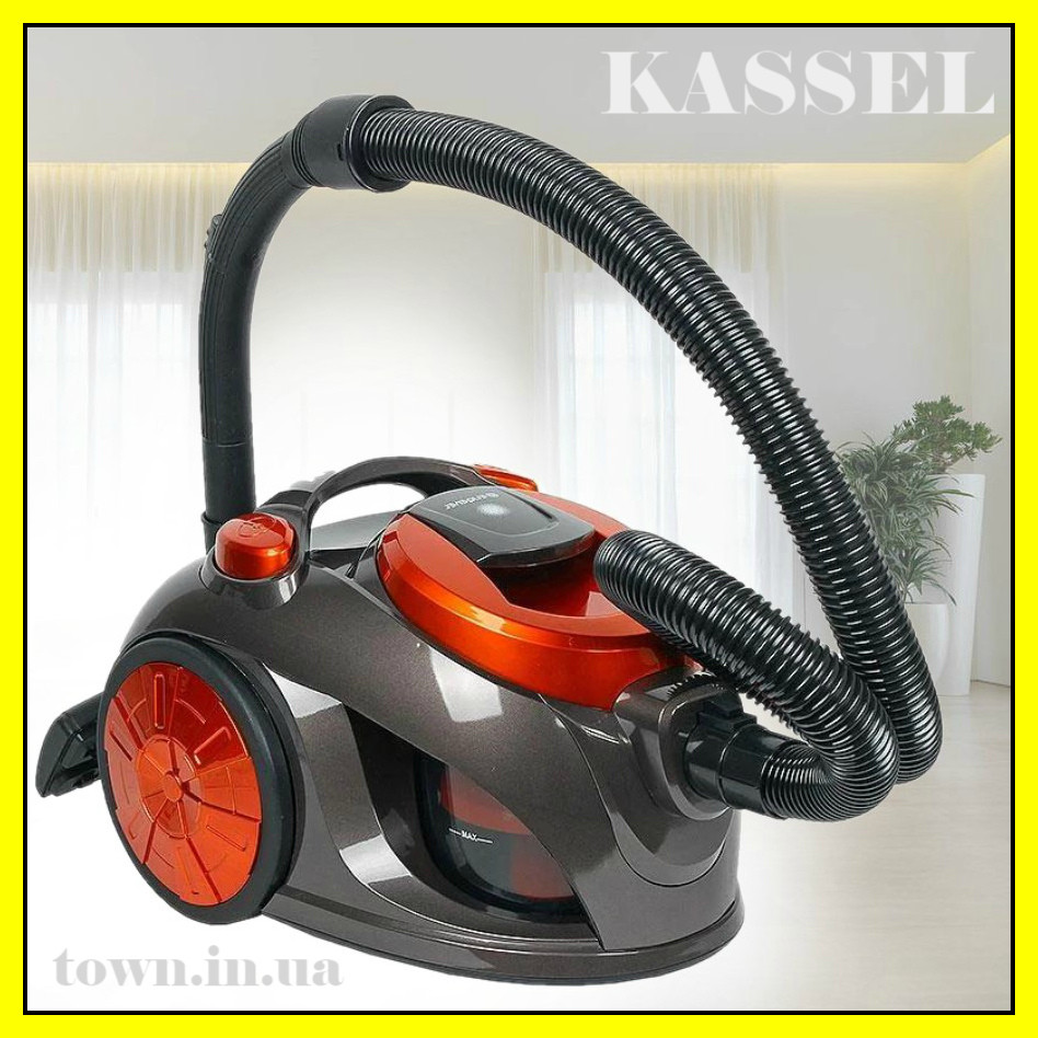 Колбовый пилосос Kassel 50280 ( 3000W ) без мішка, для сухого прибирання, побутової, для дому
