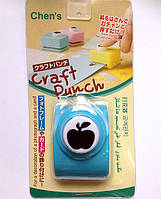 Діркопробивач фігурний Яблуко кнопка 1,8 см