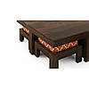 Комплект м'яких меблів "Свенг", комплект дерев'яних меблів, меблі для вітальні, столик журнальний і пуфи, фото 3