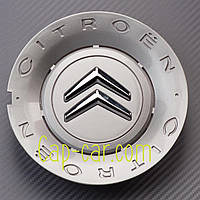 Ковпачки, заглушки для литих дисків Citroen. 542121. сірий +хром (157 мм)
