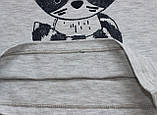 Костюм літній дитячий для хлопчиків, футболка і шорти, сірий з енотом, ріст 80 см, Фламінго, фото 5