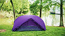 Намет двомісний туристичний з футпринтом Naturehike Mongar 2 Silicone 20D Purple, фото 11