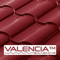 Металочерепиця VALENCIATM 0,45 мм PE RAL 3005 Optima Steel