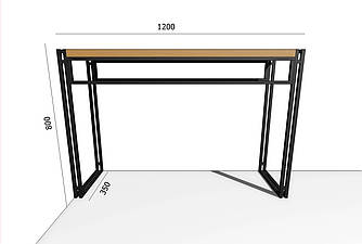 Стіл_loft chick (120см х 35см х 85см)