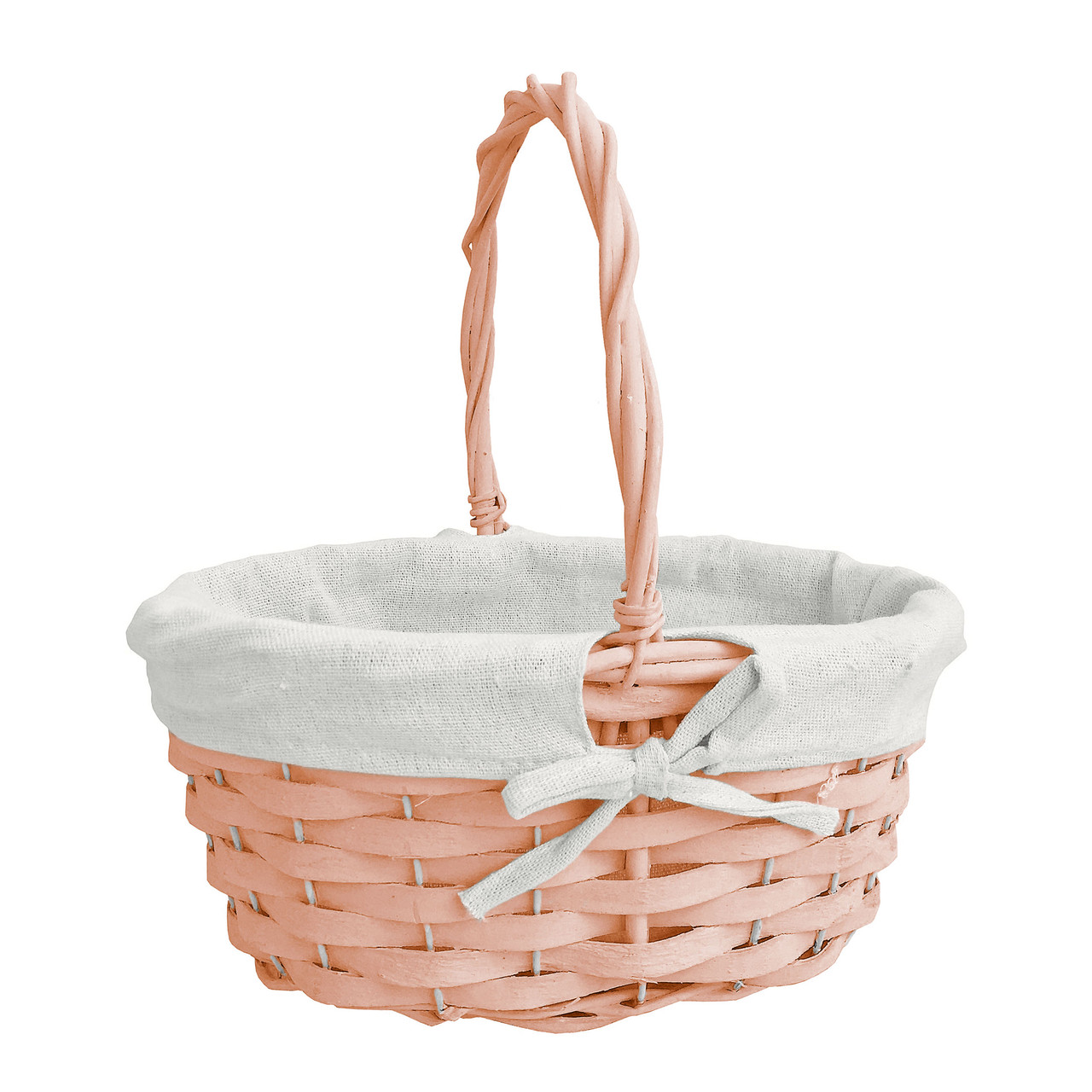 Кошик з лози (6446-персик) 28х25см