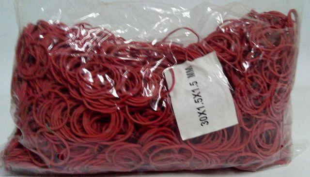 Гумки бухгалтерські червоні Банківські Гумки