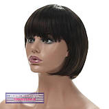 Перука каре з термоволосся 180℃ Lindsey AT колір чорний, фото 3