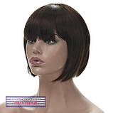 Перука каре з термоволосся 180℃ Lindsey AT темно-русявий колір, фото 3