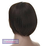 Перука каре з термоволосся 180℃ Lindsey AT темно-русявий колір, фото 5