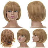 Перука каре з термоволосся 180℃ Lindsey AT колір пшеничний блондин, фото 2