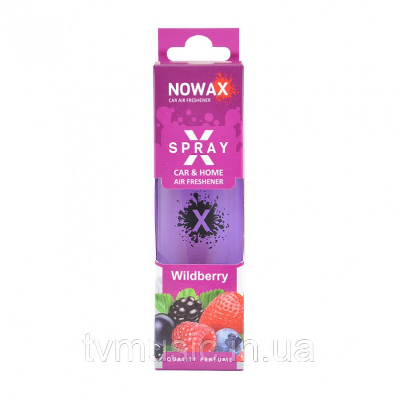 Ароматизатор у машину Nowax X Spray Wildberry NX07604 50 мл, фото 1