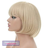 Перука каре з термоволосся180℃ Lindsey AT колір блондин з попелястим відтінком, фото 4