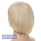 Перука каре з термоволосся180℃ Lindsey AT колір блондин з попелястим відтінком, фото 5