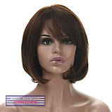 Перука каре з термоволосся 180℃ Sabrina AT колір шоколадний, фото 2