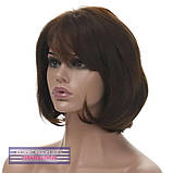 Перука каре з термоволосся 180℃ Sabrina AT колір шоколадний, фото 3