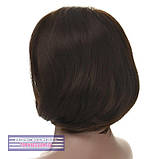 Перука каре з термоволосся 180℃ Sabrina AT колір шоколадний, фото 5