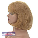 Перука каре з термоволосся 180℃ Sabrina AT колір пшеничний блондин, фото 4