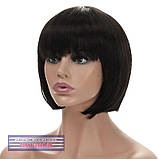 Перука каре з термоволосся 180℃ Kristal AT колір гіркий шоколад, фото 3